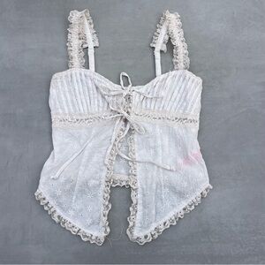 Sugar Thrillz Idyllic Scene Lace Tank Top